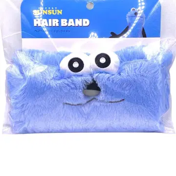 SUNSUN 헤어밴드 파랑 캐릭터 디자인 새상품