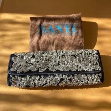 SANTI 블랙 클러치백