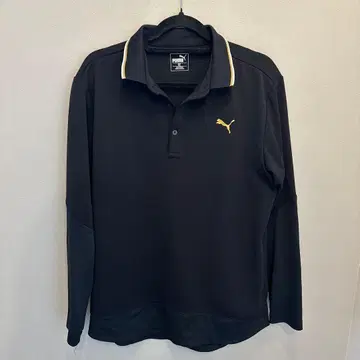 PUMA 골프 긴팔 피케 셔츠 XXL 블랙 푸마골프