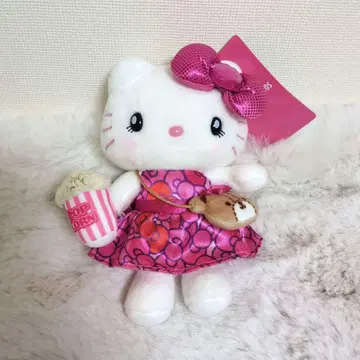 USJ 헬로키티 봉제 인형 배지 누이바