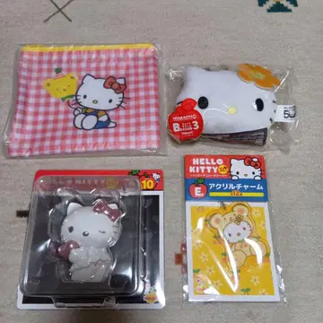 헬로키티 파우치 피규어 세트