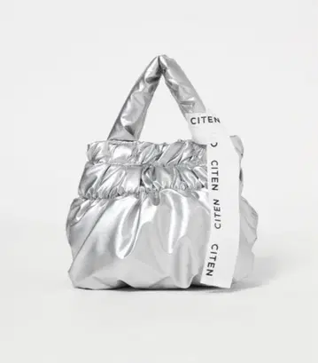 [ 새상품 미사용 ] CITEN 셔링 패디드 미니 숄더 실버
