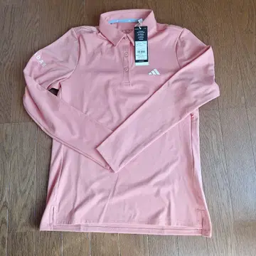 adidas 골프 피케 셔츠 살몬 핑크 긴팔 L