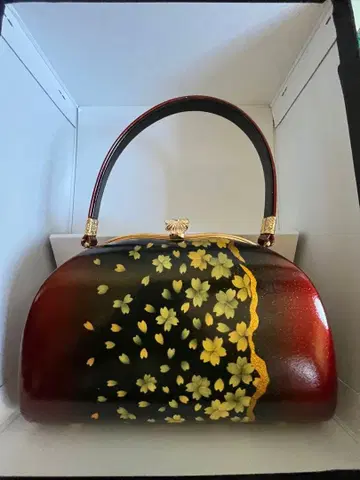 금학본포 일본 의류용 백 빨검 꽃 무늬