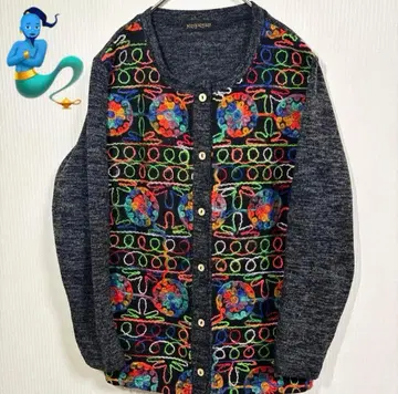 [새상품급] 꽃무늬 자수 가디건 레어 올 패턴 M~L 상당