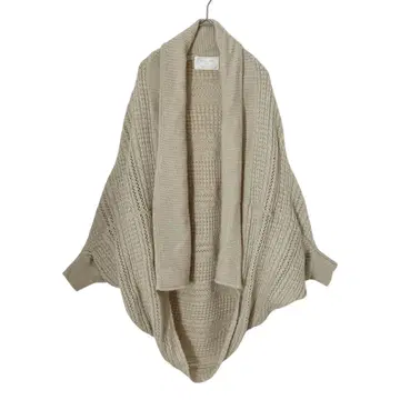 니트 가디건 알파카 혼방 볼레로 모몽가 돌먼 슬리브 겉옷 M