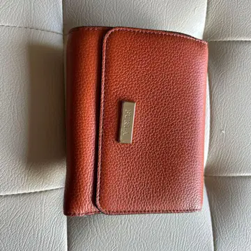 FURLA 브라운 가죽 3단 폴더형 지갑