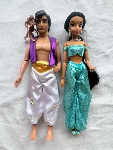 알라딘 재스민 아부 피규어 세트