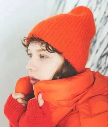 BEAUTY&YOUTH 솔리드 리브 니트 모자 니트 캡 일본제