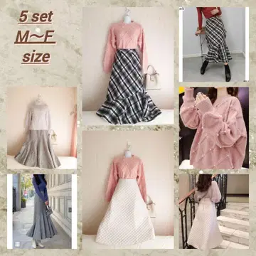 설날 특가 상품 5점 묶음 판매 페미닌 성숙/러블리 코디 세트 코디 판매