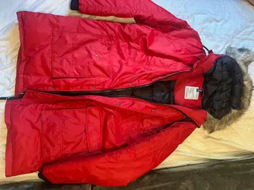 레드 후드 부착 다운 자켓 XL