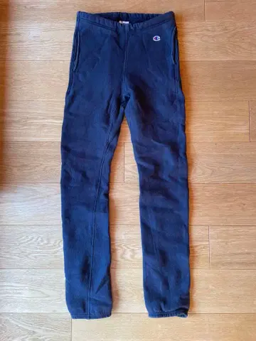 Champion 네이비 빨간색 택 리버스 위브 S 사이즈