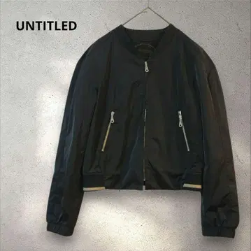 UNTITLED 언타이틀 블랙 블루종 숏 크롭 기장 월드