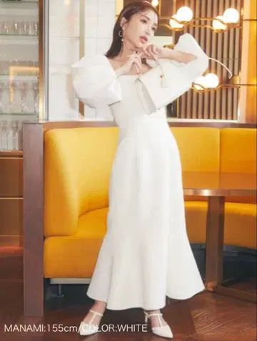 eimy istoire 에이미 이스트 월 퍼프 슬리브 트위드 원피스