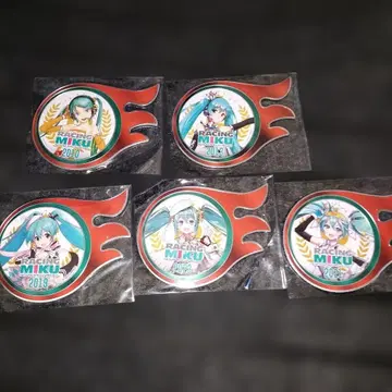 하츠네 미쿠 GT 15주년 기념일 복권 C상 알루미늄 마그넷 5세트
