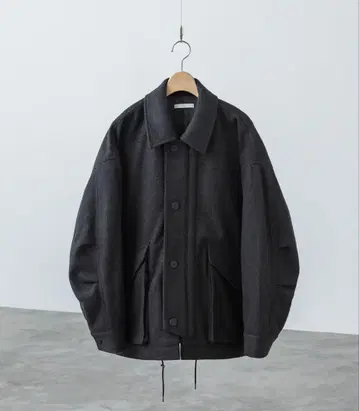 KERSEY MELTON FLIGHT BLOUSON (차콜)