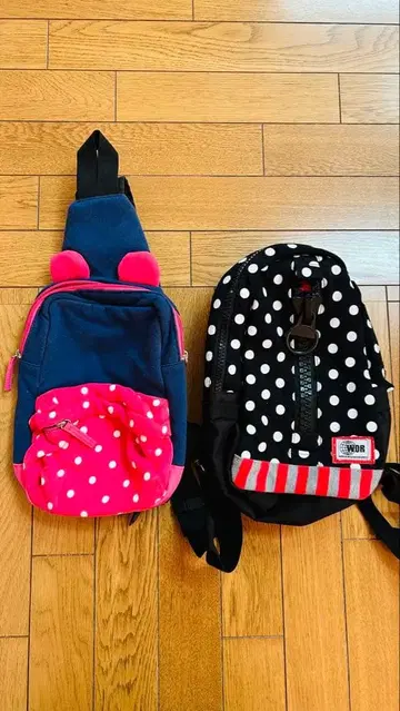 백팩 숄더백 세트 고양이 귀, 곰돌이 귀