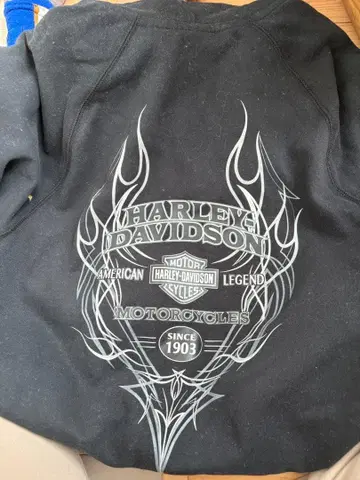 Harley-Davidson 블랙 집업 후디