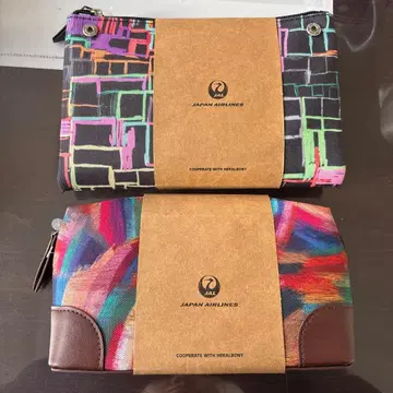 헤랄보니 어메니티 파우치 2개 세트 JAL 퍼스트 클래스