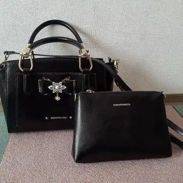 SAMANTHAVEGA 블랙 숄더백