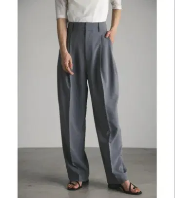 stylemixer 2턱 라이트 슬랙스 그레이 XS