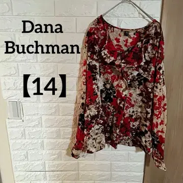 다나 버크먼 [14호] 꽃무늬 쉬폰 블라우스