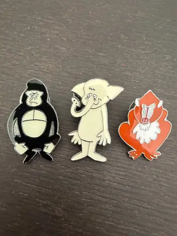 히가시야마 동물원 핀 배지 하나이 유스케 고릴라 코끼리 맨드릴