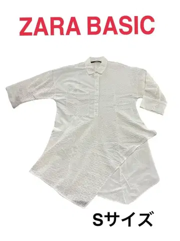 ZARA BASIC 자수 5부 소매 튜닉 S 사이즈