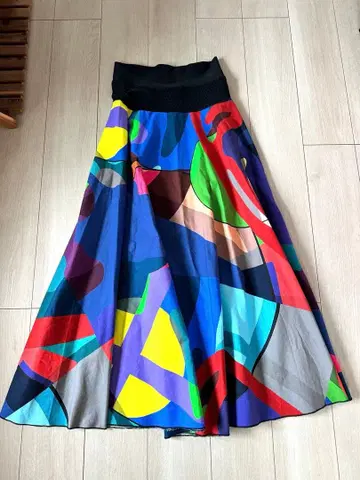 LIU JIKIN JOH KHAKI WORKS 플레어 스커트