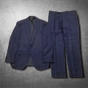 [ 고급 원단 ] UA 수트 셋업 섀도우 체크 네이비 모드 성인식