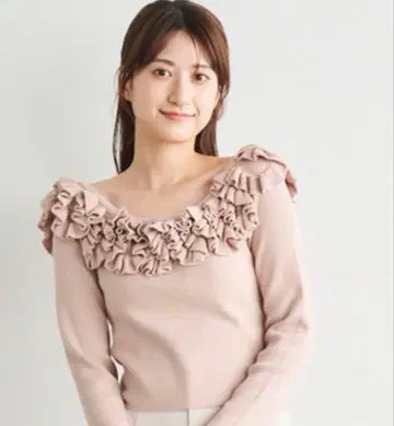 COCODEAL / 코코딜 프릴 니트 오프숄더 니트