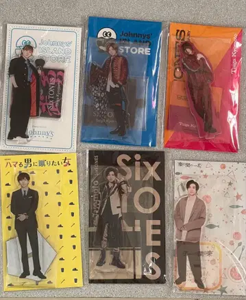 SixTONES 아크릴 스탠드 6개 세트