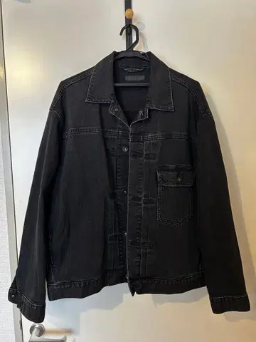 UNIQLO 블랙 데님 자켓 XL