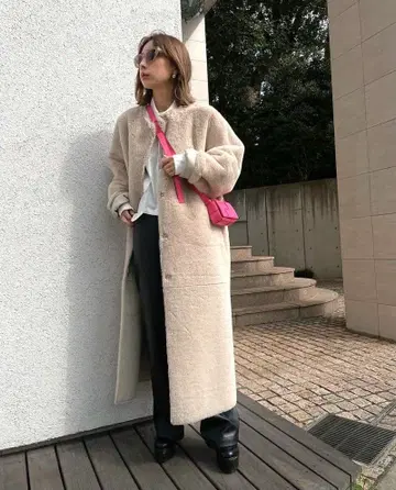 MANY WAY FAKE BOA COAT AMERI vintage