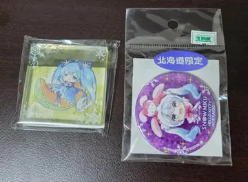 하츠네 미쿠 유키 미쿠 미니 아크릴 블록 캔뱃지