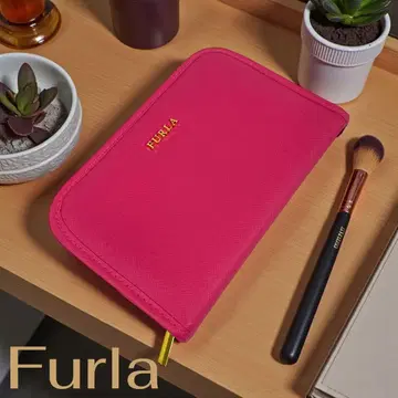 FURLA 훌라 프래그먼트 케이스 지갑 핑크