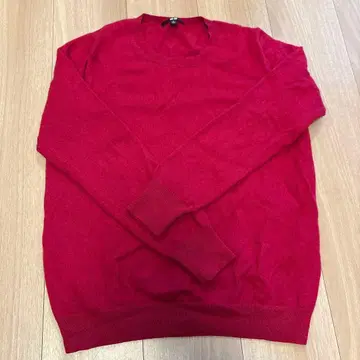 UNIQLO [ 캐시미어 스웨터 ] 핑크 XL