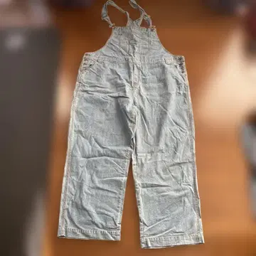 라이트 블루 데님 오버롤 오버 사이즈