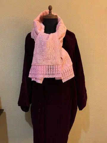 벨로아 기모노 코트 스톨 포함