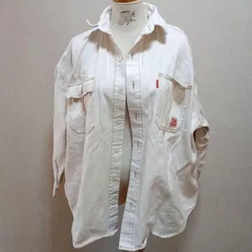 Levi's 화이트 데님 자켓