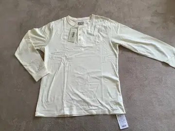 Karaku 크림색 헨리넥 긴팔 셔츠