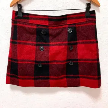 미사용 GAP 갭 미니 스커트 무릎 위 스커트 체크 가을 겨울
