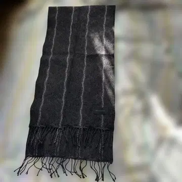 카무플라주 블랙 스트라이프 머플러