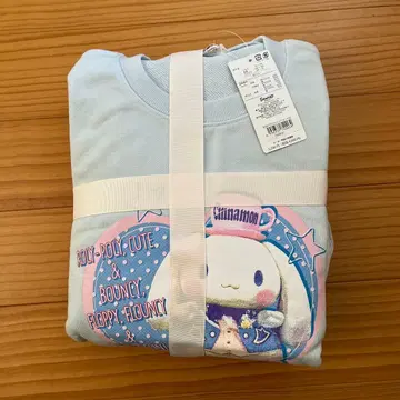 미사용 새상품 산리오 시나모롤 룸웨어 세트 M-L 스카이블루