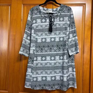 마카나나 캐시 퀼트 패턴 튜닉 1