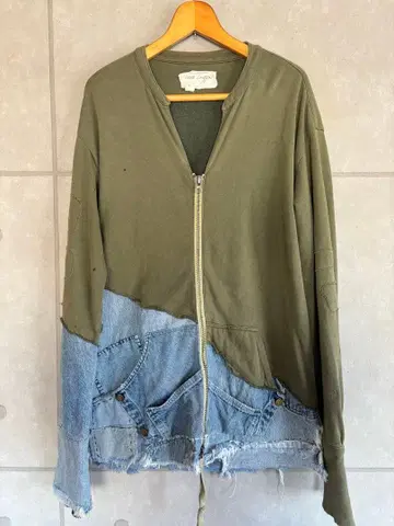 그렉 로렌 밀리터리 플리스 데님 자켓