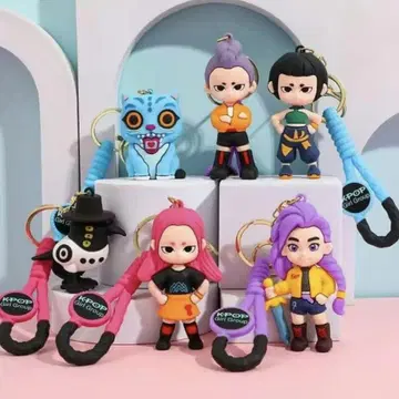 KPOP 데몬 헌터즈 키링 루미 미라 조이 외 6개 세트