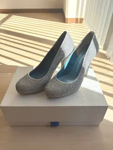 BENIR 실버 웨딩 신발 23.5cm 12cm