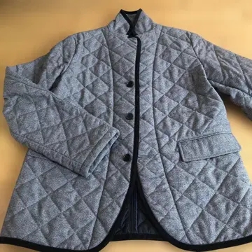 UNIVERSAL LANGUAGE 그레이 퀼팅 자켓