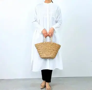 [ 새상품 ] 자수 셔츠 원피스